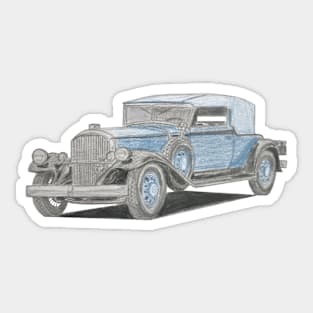 Retro car Sticker